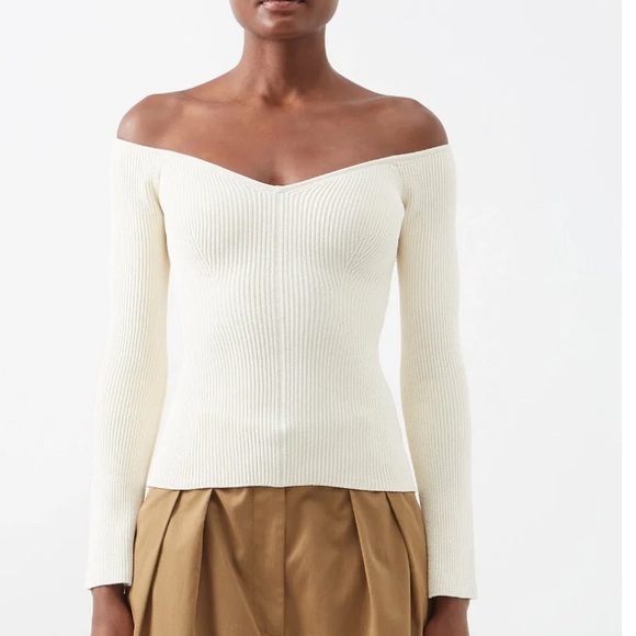 KHAITE NY ribbed sweater top - Picture 1 of 9